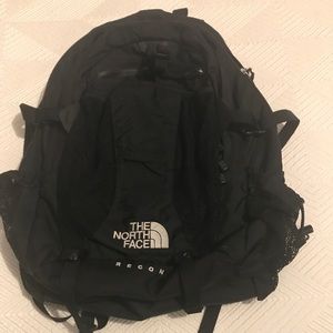 The North Face black backpack